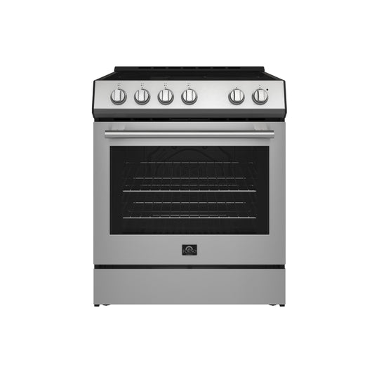 Forno FFSEL601230 Forno Leonardo Espresso 30-Inch Stainless Steel Electric Range, True Convection, Energy Efficient