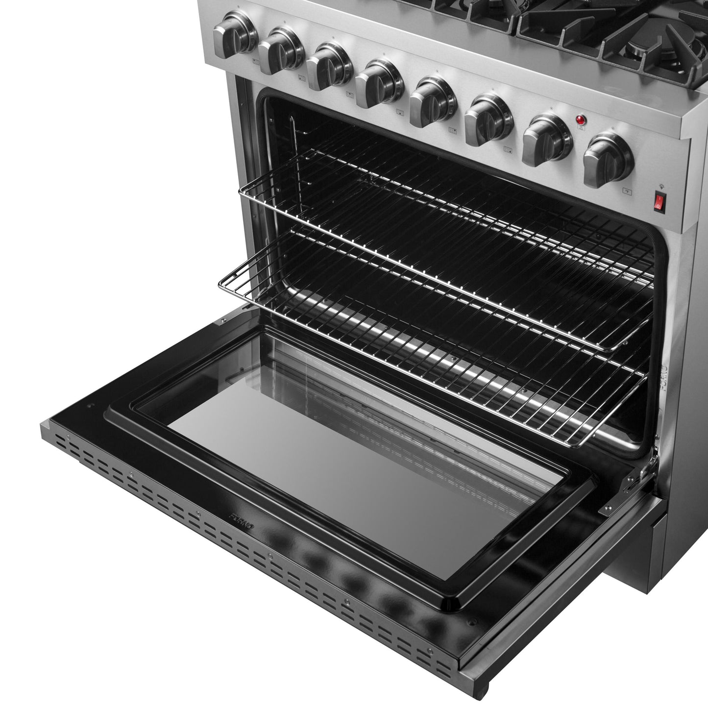 Forno FFSGS619736 Forno Marco 36-Inch Dual Fuel Range, Stainless Steel, 6 Burners, 67,000 Btu, True Convection Oven, Energy Efficient