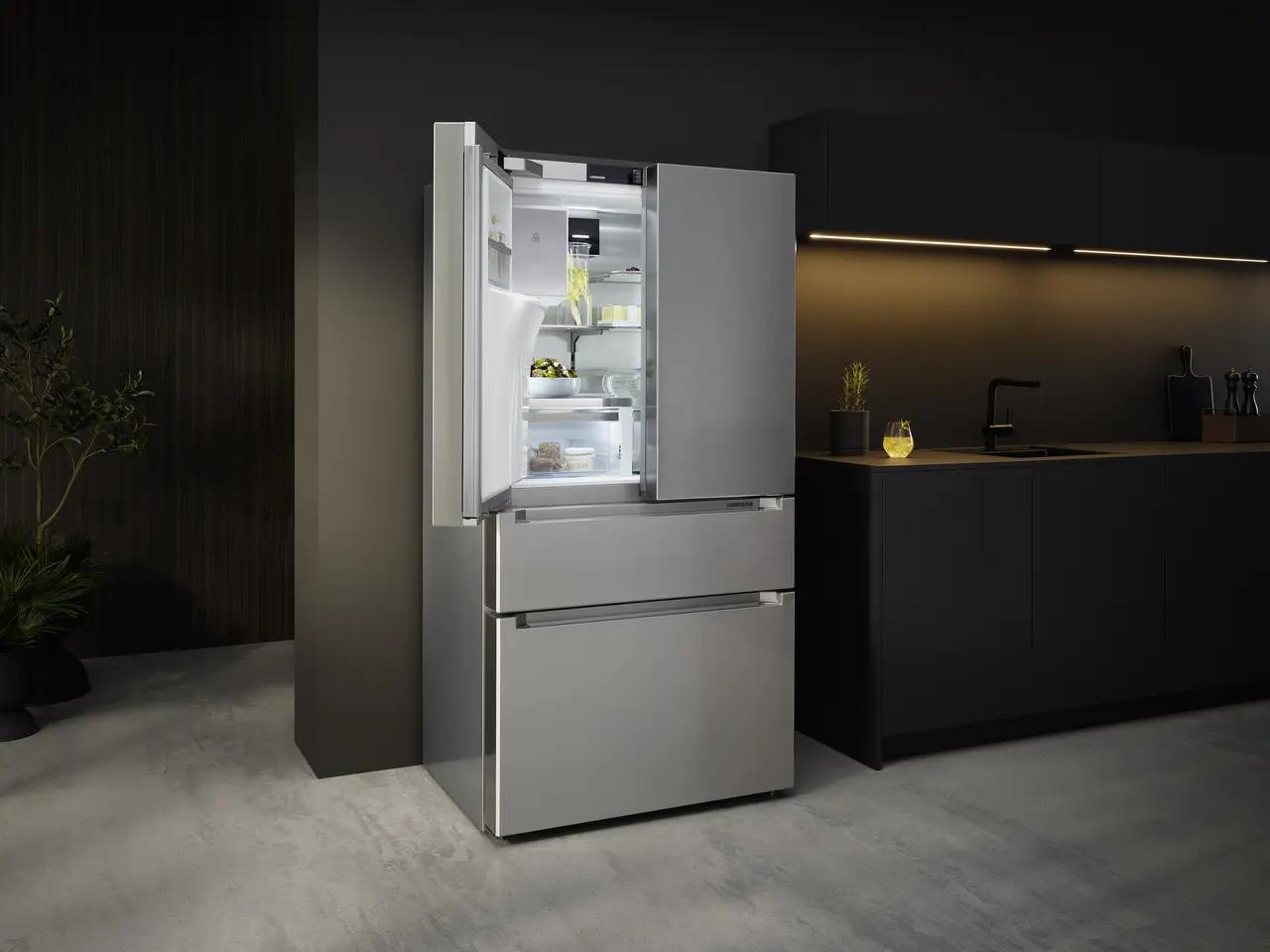 Liebherr FDBHC36S French Door Fridge-Freezer With 2 Freezer Drawers And Water And Ice Cube Dispenser