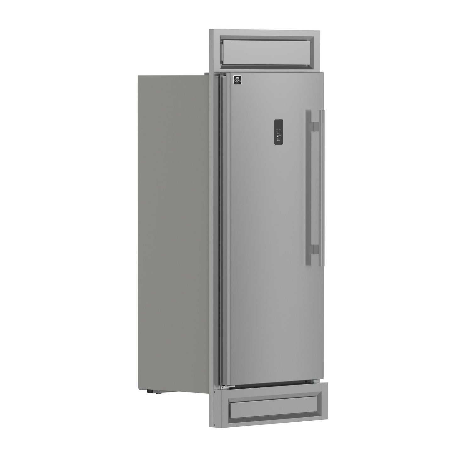 Forno FFFFD173832LMG Forno Fortezza 32 Inch Left-Swing Freezer With Trim Kit, Stainless Steel, With Automatic Ice Maker