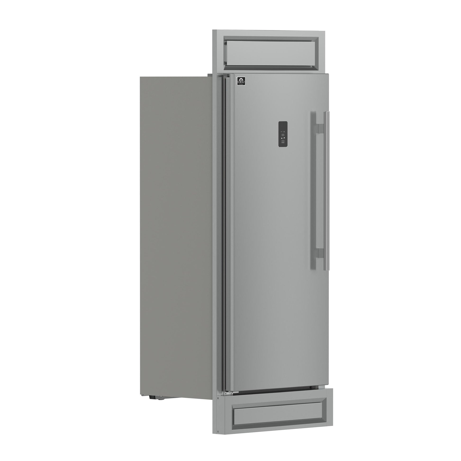 Forno FFFFD173832LMG Forno Fortezza 32 Inch Left-Swing Freezer With Trim Kit, Stainless Steel, With Automatic Ice Maker