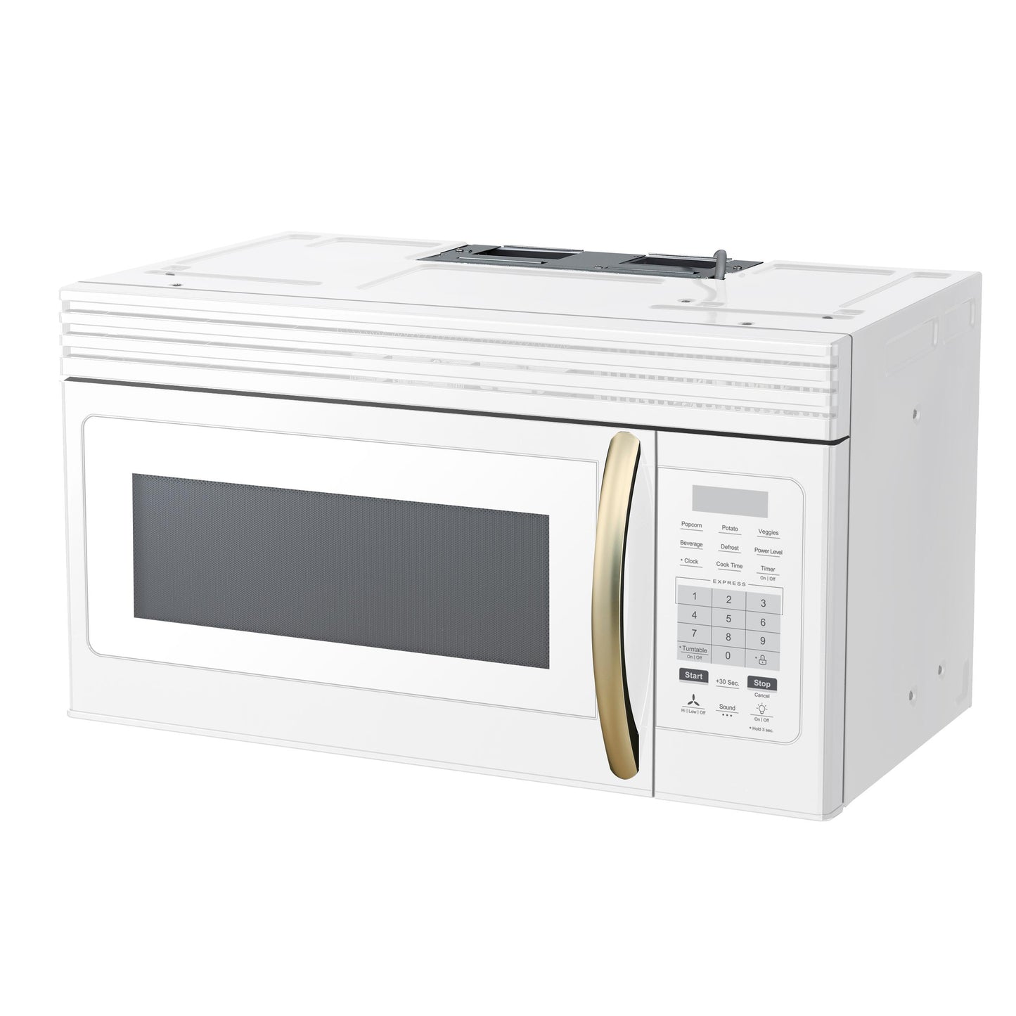 Forno FOTR300730WHT Forno Scalo 30-Inch Over The Range Microwave, White - 1.6 Cu.Ft, 300 Cfm Vent, Touch Control, Led Light