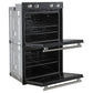 Forno FBOEL132430BLK Forno Vomero 30-Inch Double Wall Oven, Black, 10 Cu.Ft Total Capacity, 7100W Convection, Mechanical Controls, Manuel Steam Clean