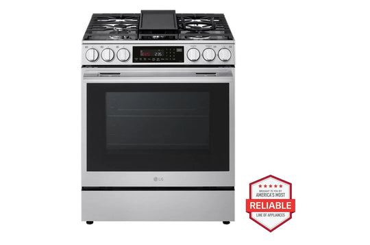 Lg LSGL6337X 6.3 Cu Ft. Smart Gas Slide-In Range With Instaview®, Probake Convection®, And Air Fry
