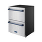 Thor Kitchen RZ24UBLU 24 Inch Undercounter Built-In / Freestanding Drawer Freezer - Stainless Steel/Blue Gordon Ramsay Series