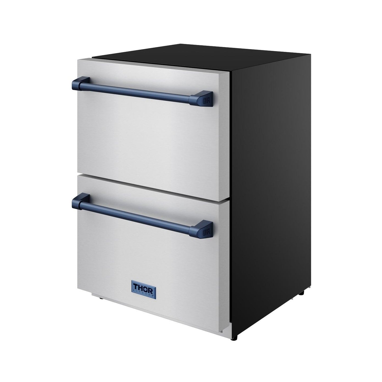 Thor Kitchen RZ24UBLU 24 Inch Undercounter Built-In / Freestanding Drawer Freezer - Stainless Steel/Blue Gordon Ramsay Series