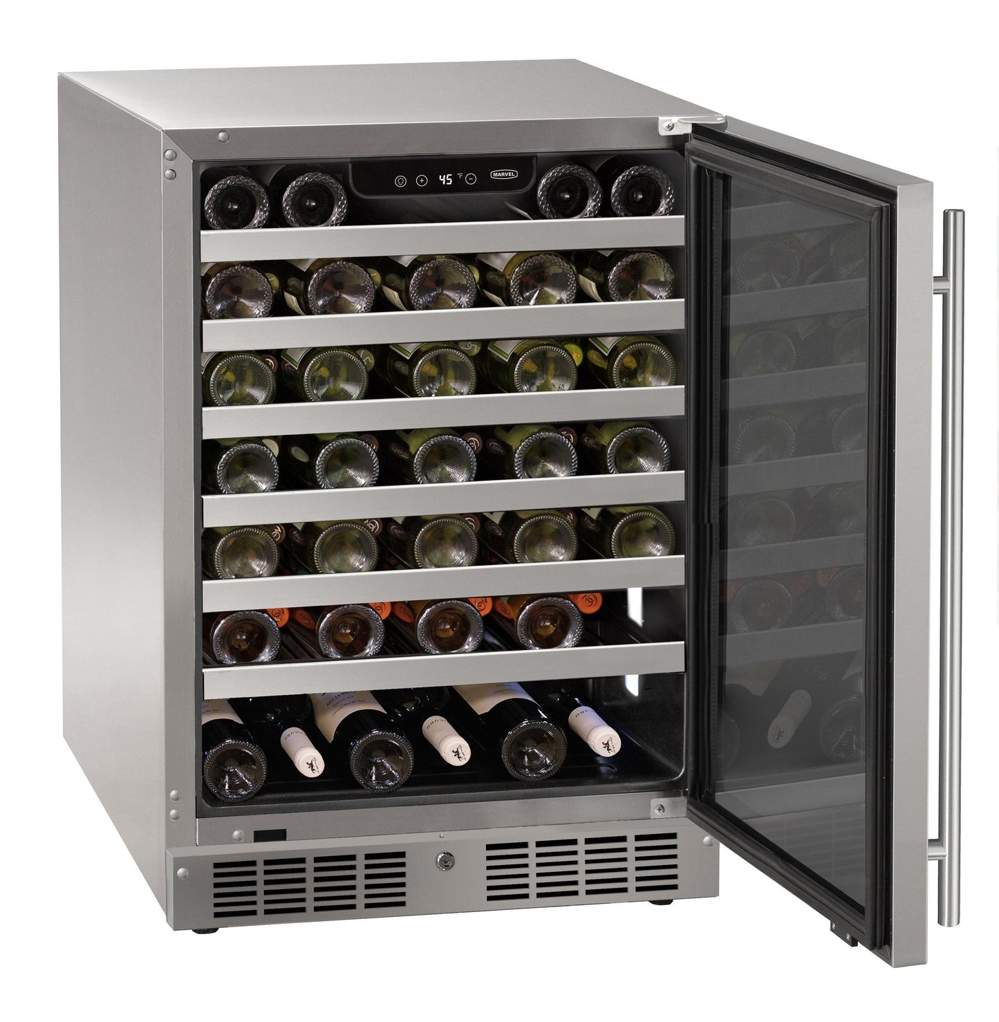 Marvel MRWC224SG31A 24 Inch Wine Refrigerator With Door Style - Stainless Steel Frame Glass