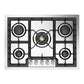 Ilve UHCPT75SSLP Ilve Uhcpt75Sslp Professional Plus Ii 30 Inch Built-In Gas Cooktop With 5 Burners, In Stainless Steel (Liquid Propane)