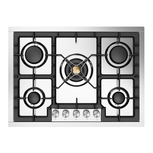 Ilve UHCPT75SSLP Ilve Uhcpt75Sslp Professional Plus Ii 30 Inch Built-In Gas Cooktop With 5 Burners, In Stainless Steel (Liquid Propane)