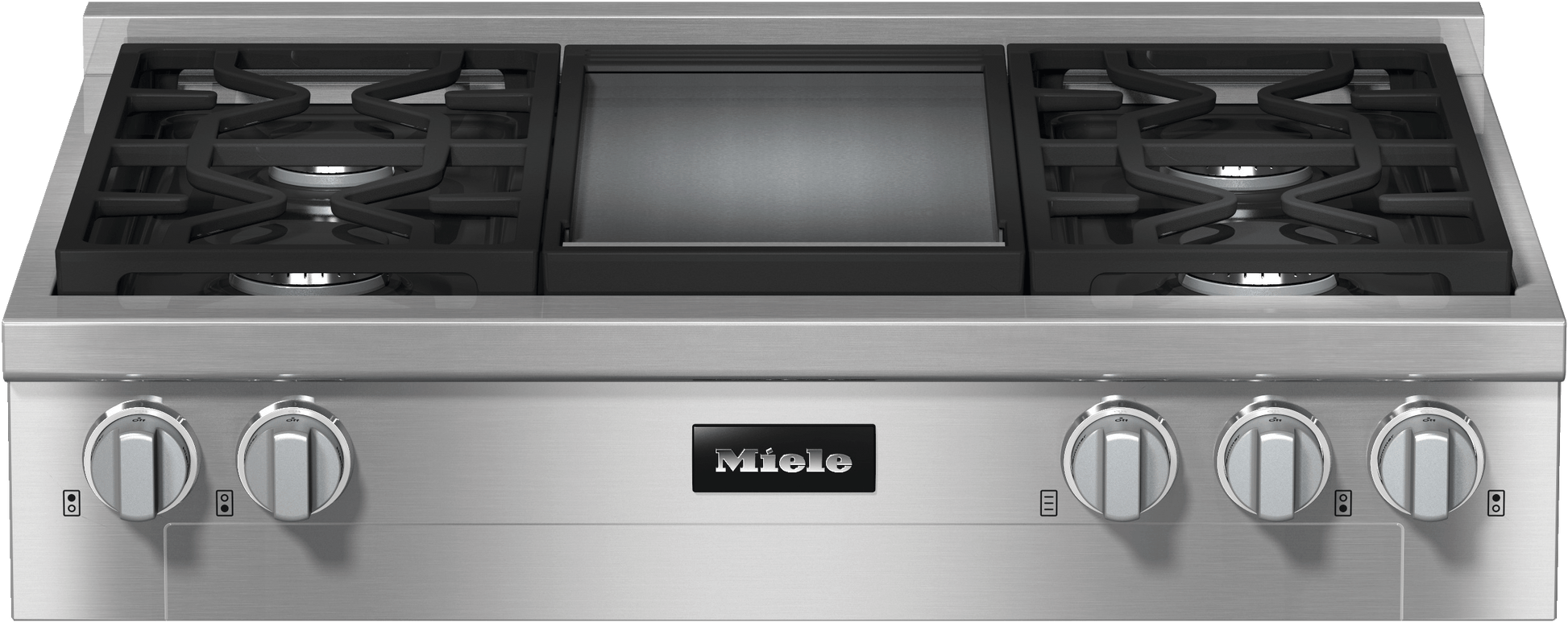 Miele KMR11363LPGD Kmr 1136-3Lp Gd Edst/Clst - 36-Inch Range Top With 4 Burners And Griddle Plate For Flexibility And High Performance