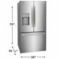 Frigidaire GRFS287DAF 28 Cu. Ft. Standard-Depth French Door Refrigerator