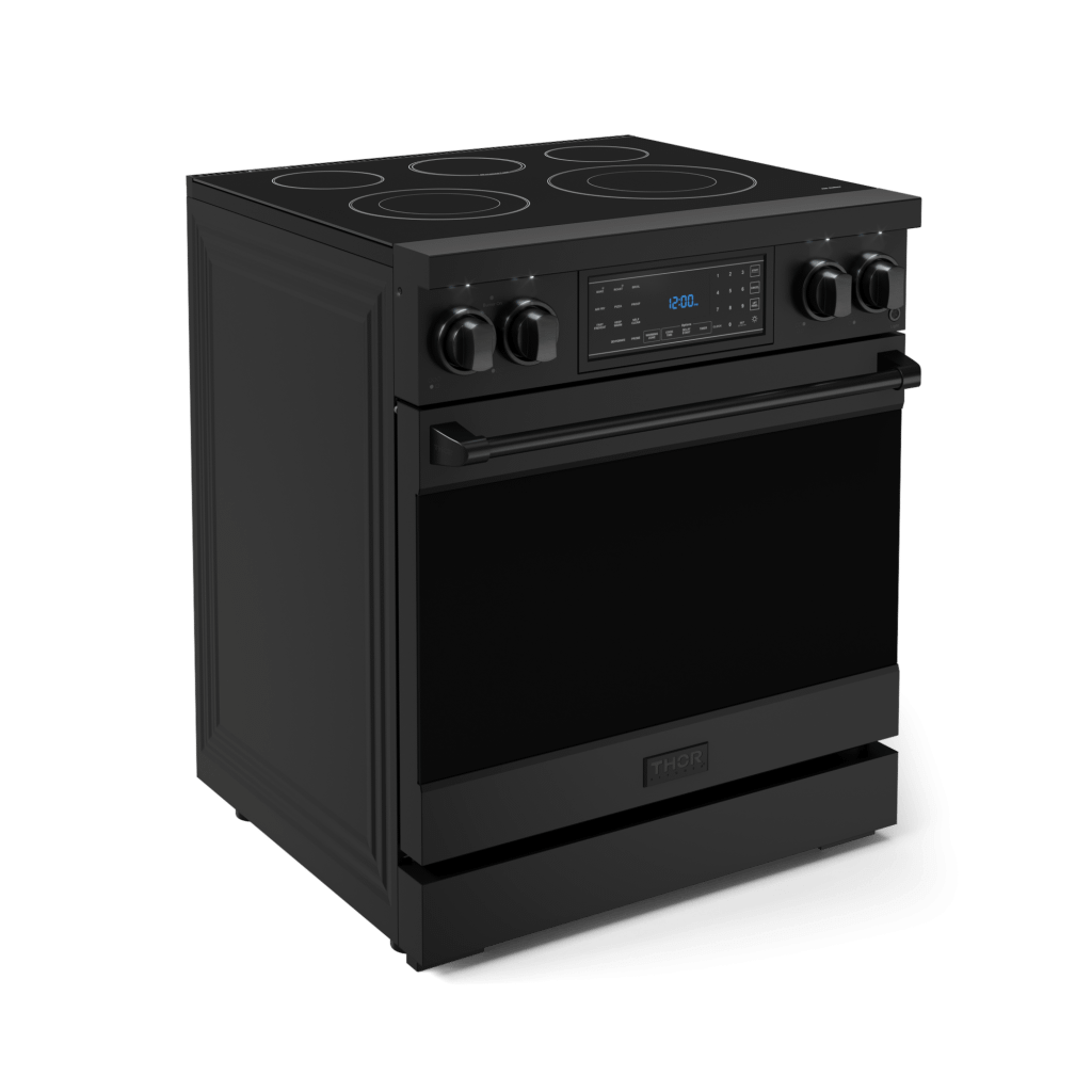 Thor Kitchen RSE30B 30 Inch Professional Electric Range With Tilt Panel Touch Control In Black Gordon Ramsay Series - Rse30B