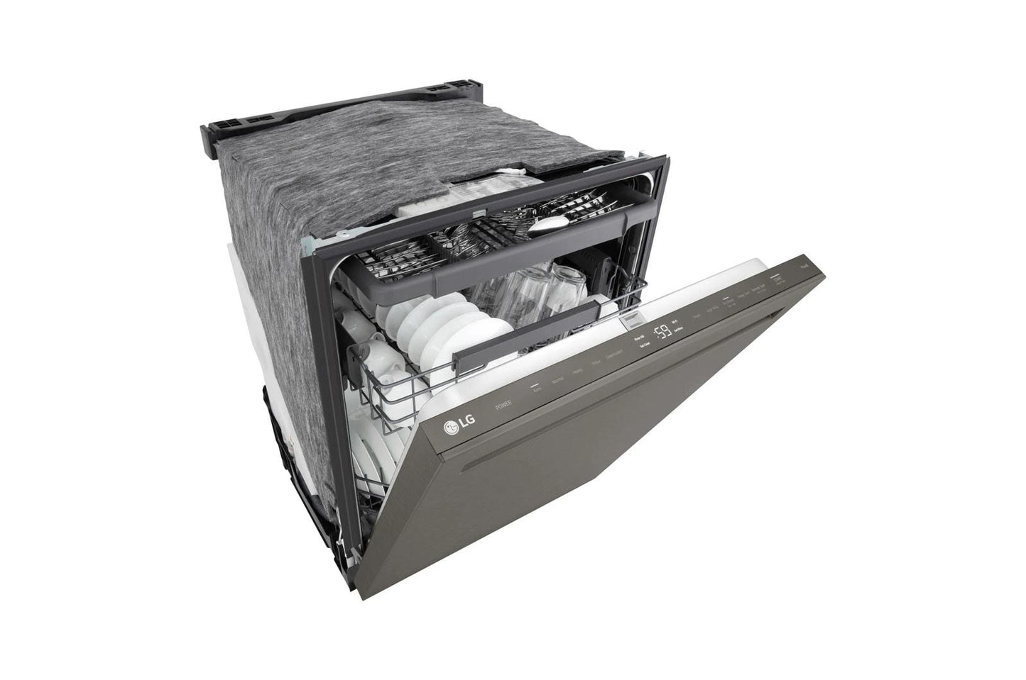 Lg LDNPM545D Smart Flushfit™ Top Control Dishwasher With 1-Hour Wash & Dry, Quadwash® Pro, And Dynamic Heat Dry™ W/Autovent Dry™