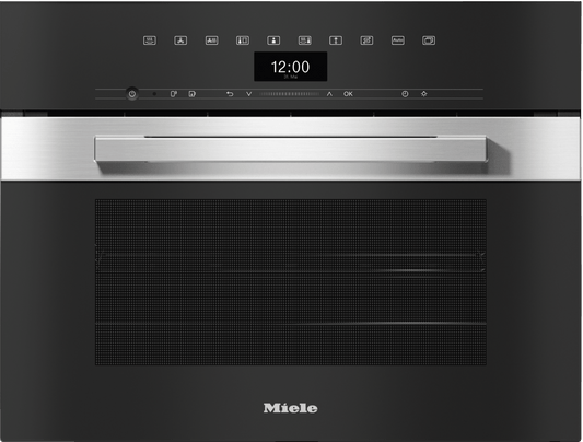 Miele DGC7440CTS Dgc 7440 Am - 24" Compact Combi-Steam Oven Xl For Steam Cooking, Baking, Roasting With Networking + Brilliantlight.