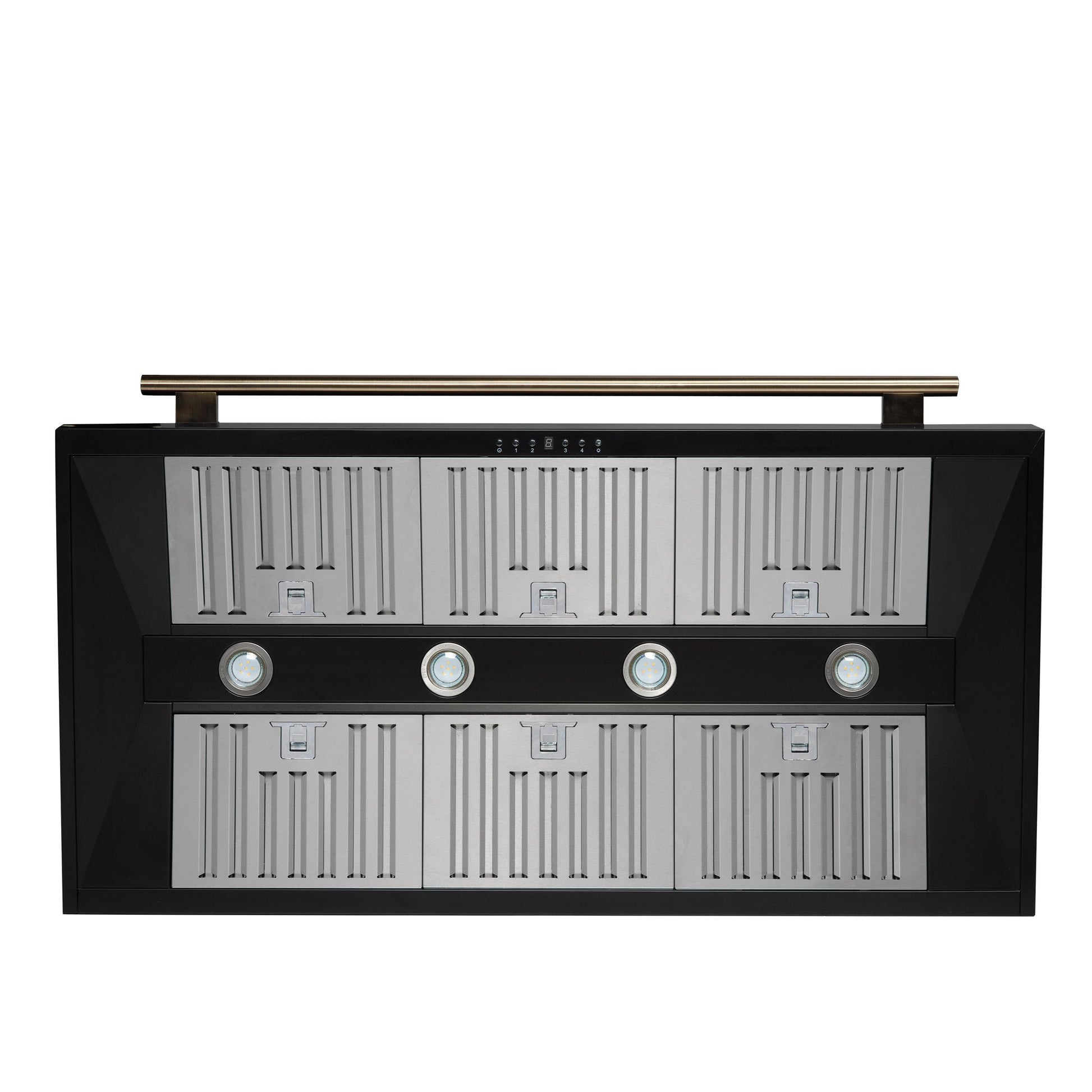 Forno FRHWM509548BLK Forno Aria 48 Inch Wall-Mounted Range Hood In Black