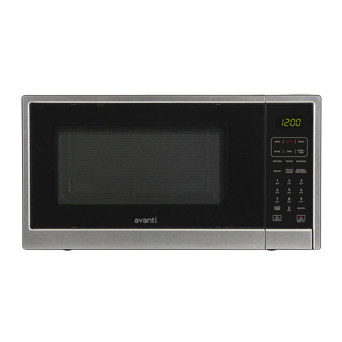 Avanti MTAF130K3S Avanti Microwave Air Fry, Convection Oven 3-In-1, 1.3 Cu. Ft. Capacity, In Black/Stainless Steel (Mtaf130K3S)