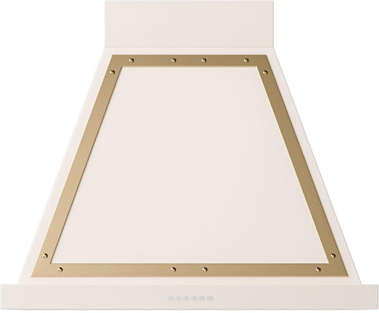 Ilve UANB30AWG Ilve Uanb30Awg Nostalgie 30" Hood In Antique White With Brass Trim