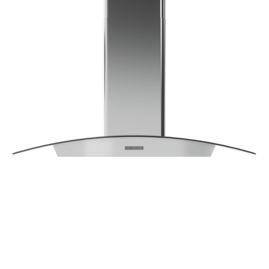 Zephyr BMIE36CG Brisas Curved Glass Chim. Wall, 36" G, 600 Cfm, Act, Led