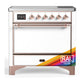 Ilve UMIB36QNR3RAP Ilve Umib36Qnr3Rap Majestic Iii 36 Inch Induction Range With 6 Elements, 3.5 Cu. Ft. Total Oven Capacity (Solid Door, Ral, Copper)