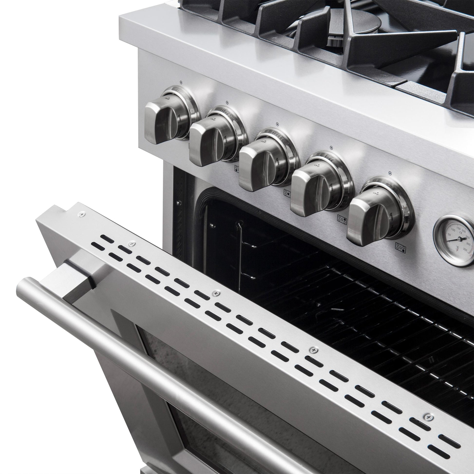 Forno FFSGS627430 Forno Giovanni 30-Inch Gas Range Stainless Steel, 5 Burners 67,000 Btu, 4.32 Cu.Ft. Convection Oven