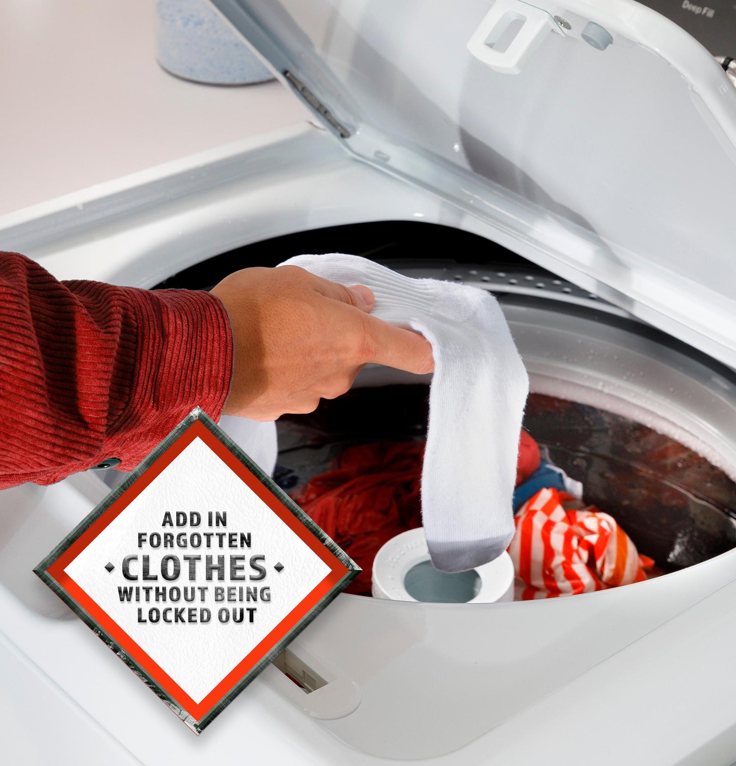 Hotpoint HTW265ASWWW Hotpoint® 4.0 Cu. Ft. Capacity Washer With Stainless Steel&#X00A0;Basket,Cold&#X00A0;Plus And Water Level&#X00A0;Control&#X200B;