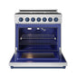 Thor Kitchen RSG36PBLU 36 Inch Professional Gas Range With Precision Knob In Stainless Steel And Blue Gordon Ramsay Series