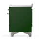 Ilve UMIB48QNR3EGC Ilve Umib48Qnr3Egc Majestic Iii 48 Inch Induction Range With 6 Elements, 5.02 Cu. Ft. Total Oven Capacity (Solid Door, Emerald Green, Chrome)