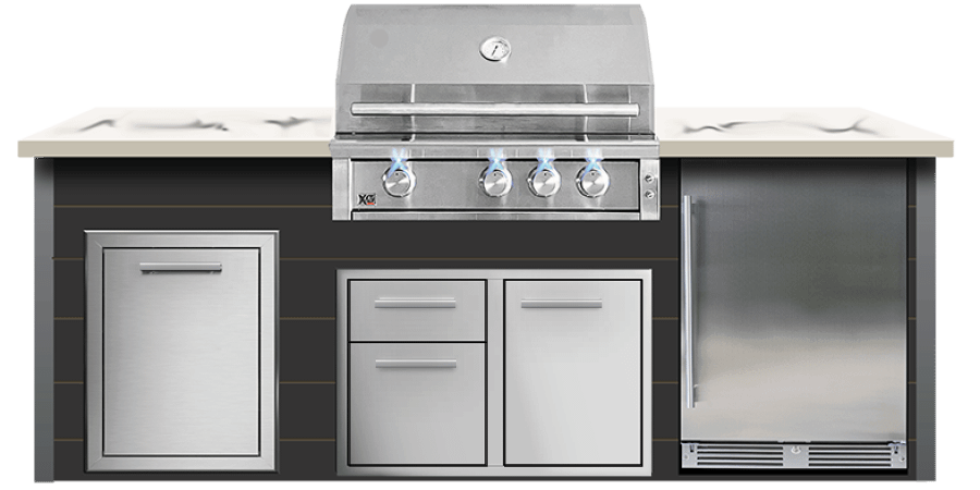 Xo Appliance XOGOK32XLTV1BL 32In Xlt Grill Black Outdoor Kitchen Island
