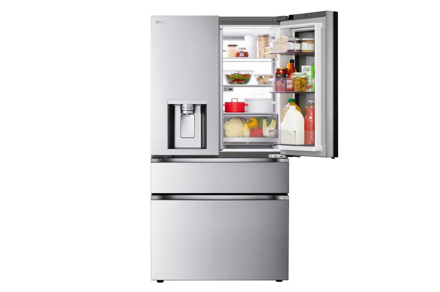 Lg LF29S9775S 29 Cu. Ft. Standard-Depth Max&#8482; 4-Door French Door Refrigerator With Mirror Instaview® Mycolor&#8482; And Mini Craft Ice&#8482;