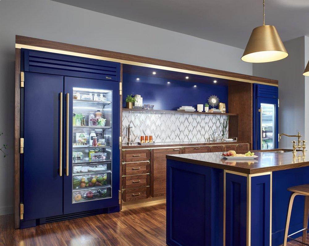 True Residential TR42SBSSGC 42 Inch Stainless Glass Door Side-By-Side