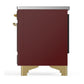 Ilve UMIB36QNR3BUG Ilve Umib36Qnr3Bug Majestic Iii 36 Inch Induction Range With 6 Elements, 3.5 Cu. Ft. Total Oven Capacity (Solid Door, Burgundy, Brass)