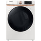 Samsung F1668783209249 Extra Large Capacity Smart Front Load Washer And Electric Dryer Set With Super Speed Wash, Steam Sanitize+, And Sensor Dry In Ivory