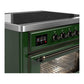 Ilve UMIB36NR3EGB Ilve Umib36Nr3Egb Majestic Iii 36 Inch Induction Range With 6 Elements, 3.5 Cu. Ft. Total Oven Capacity (Triple Glass Door, Emerald Green, Burnished)