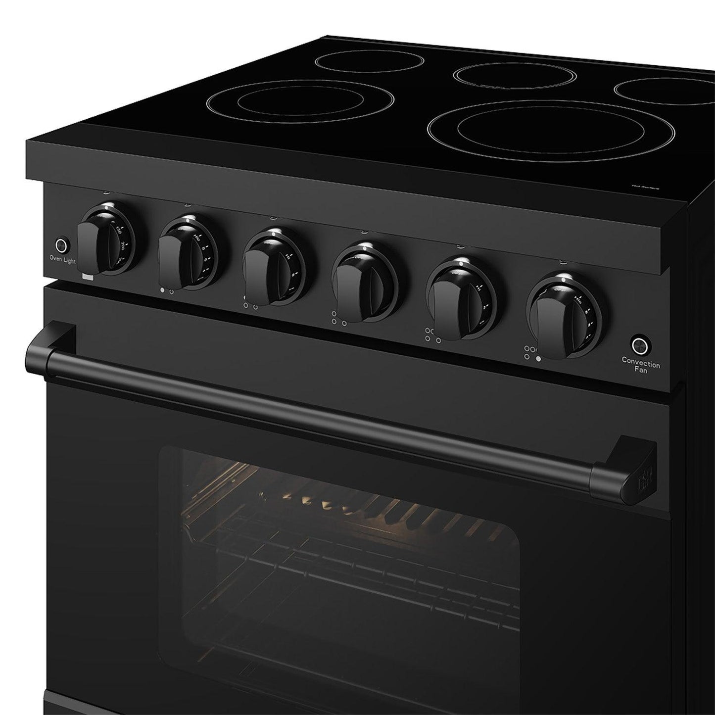 Thor Kitchen RSE30PB 30 Inch Professional Electric Range With Precision Knob Control In Black Gordon Ramsay Series