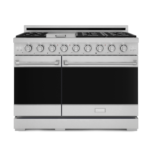 Thor Kitchen RSG48E 48 Inch Professional Gas Range With Pro-Style Knobs In Stainless Steel Gordon Ramsay Series - Rsg48E