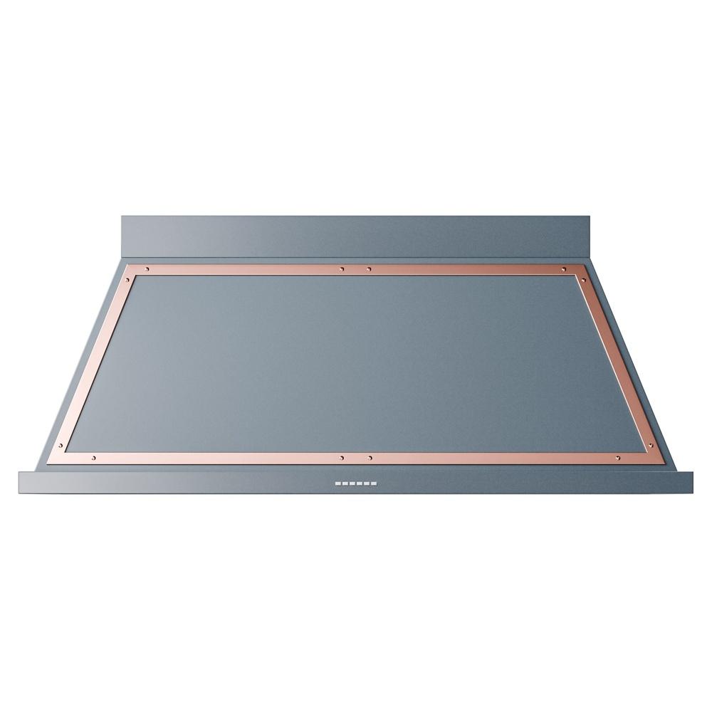 Ilve UANB60BGP Ilve Uanb60Bgp Nostalgie Ii Noblesse 60 Inch Range Hood With 600 Cfm (Blue Grey, Copper)