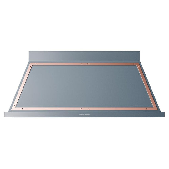 Ilve UANB60BGP Ilve Uanb60Bgp Nostalgie Ii Noblesse 60 Inch Range Hood With 600 Cfm (Blue Grey, Copper)