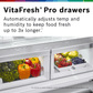 Bosch B36CL84ENS 800 Series, French Door Bottom Freezer, Multi Door, 36'', Brushed Steel (With Anti-Fingerprint)