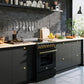 Forno FFSEL601130BLK Forno Paolo 30-Inch Freestanding Electric Range, Black, 4.38 Cu.Ft, True Convection Oven, Energy Efficient