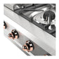 Ilve UHCP36FNSSPLP Ilve Uhcp36Fnssplp Nostalgie Ii 36 Inch Built-In Gas Rangetop With 6 Burners And Griddle, In Stainless Steel (Liquid Propane, Copper)