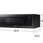 Samsung ME11F7510MT 1.1 Cu. Ft. Smart Slim Over-The-Range Microwave With 400 Cfm Ventilation In Matte Black Steel