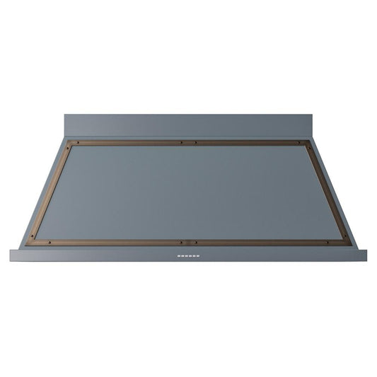 Ilve UANB60BGB Ilve Uanb60Bgb Nostalgie Ii Noblesse 60 Inch Range Hood With 600 Cfm (Blue Grey, Burnished)