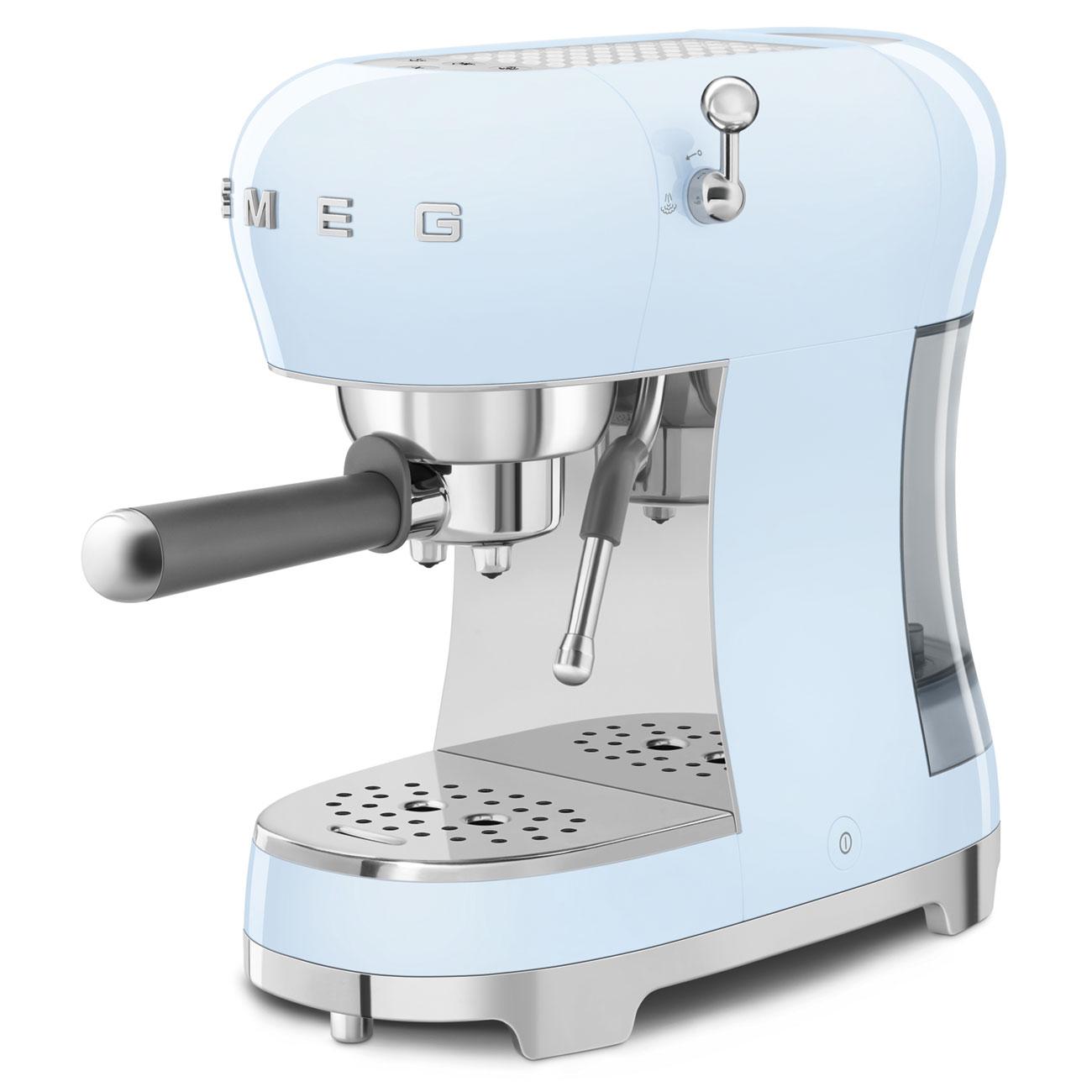 Smeg ECF02PBUS Espresso Coffee Machine Pastel Blue Ecf02Pbus