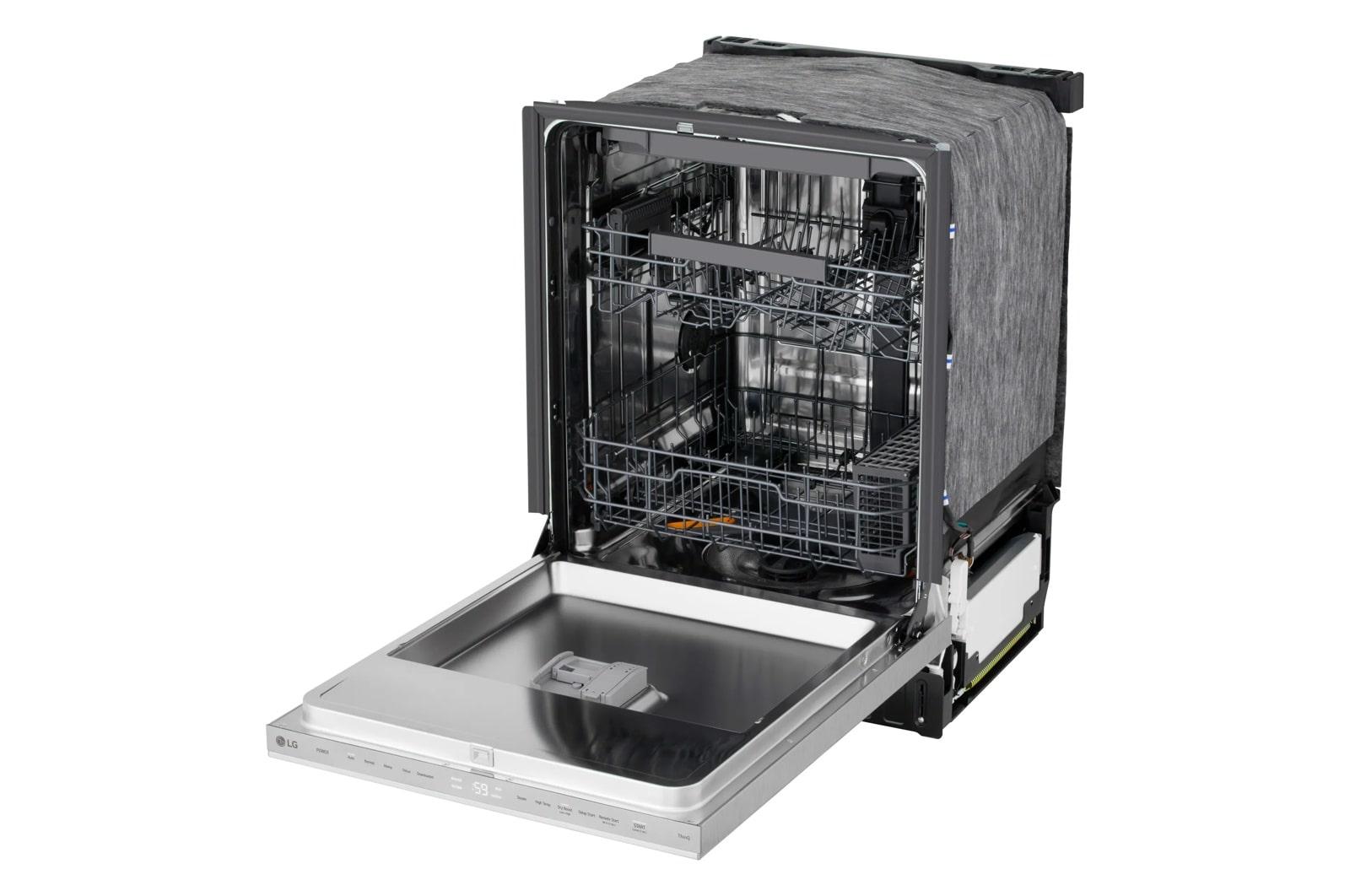 Lg LDNPM545S Smart Flushfit™ Top Control Dishwasher With 1-Hour Wash & Dry, Quadwash® Pro, And Dynamic Heat Dry™ W/Autovent Dry™