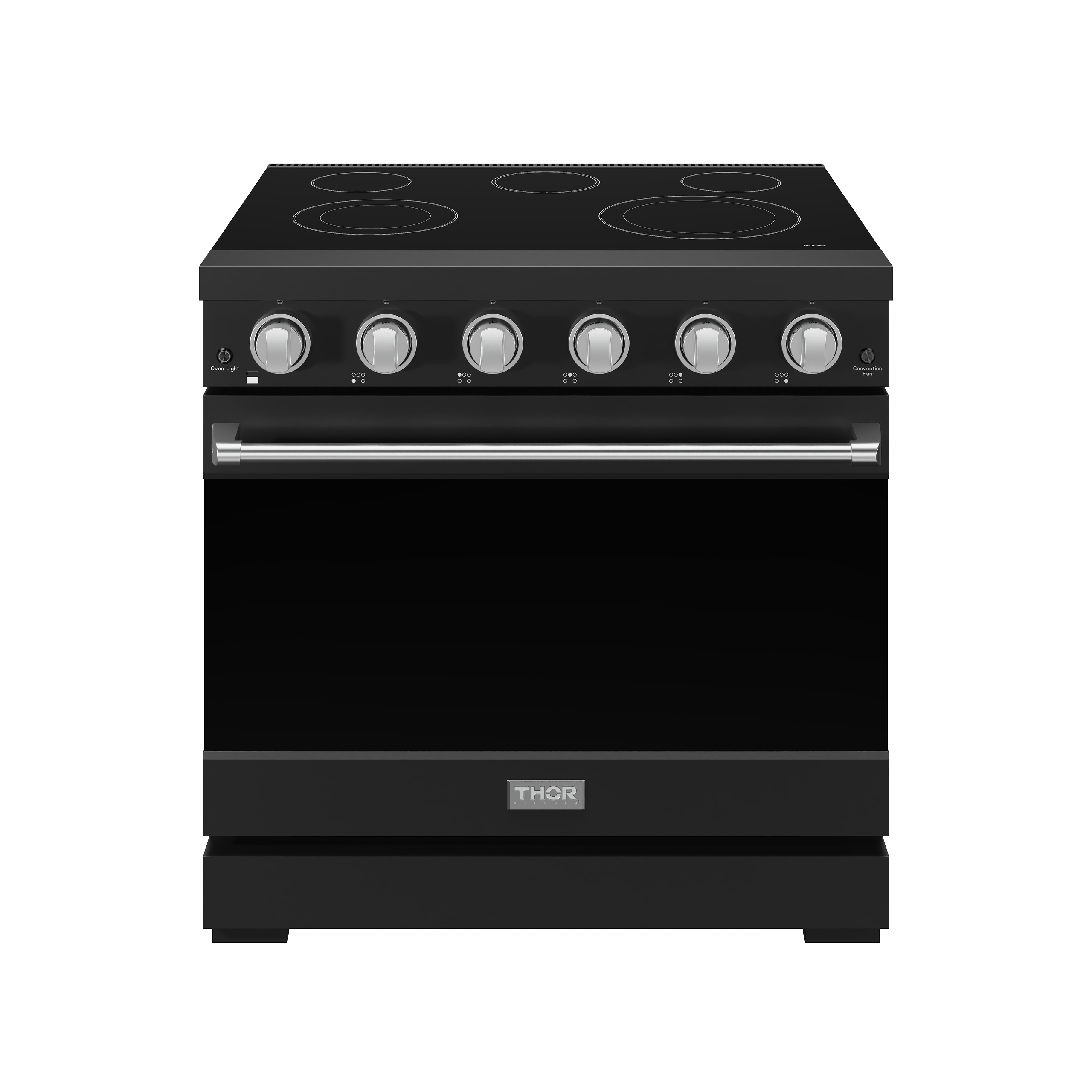 Thor Kitchen RSE36PBSS 36 Inch Professional Electric Range In Black/Stainless Steel Gordon Ramsay Series