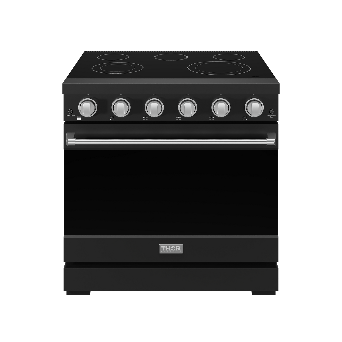 Thor Kitchen RSE36PBSS 36 Inch Professional Electric Range In Black/Stainless Steel Gordon Ramsay Series