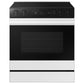 Samsung NSE6DB870012 Bespoke 6.3 Cu. Ft. Smart Slide-In Electric Range With Smart Oven Camera & Illuminated Precision Knobs In White Glass