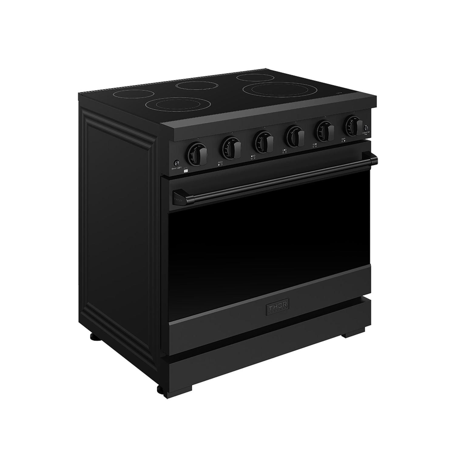 Thor Kitchen RSE36PB 36 Inch Professional Electric Range In Black Gordon Ramsay Series