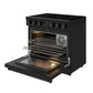 Thor Kitchen ARE36B 36 Inch Electric Range In Black - Contemporary Professional