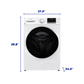 Element Appliance EFL4527BW Element 4.5 Cu. Ft. Front Load Washer - White (Efl4527Bw)